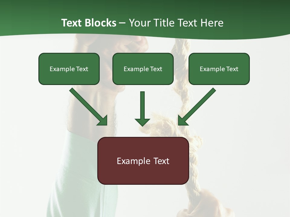 Risk Persistence Hand PowerPoint Template