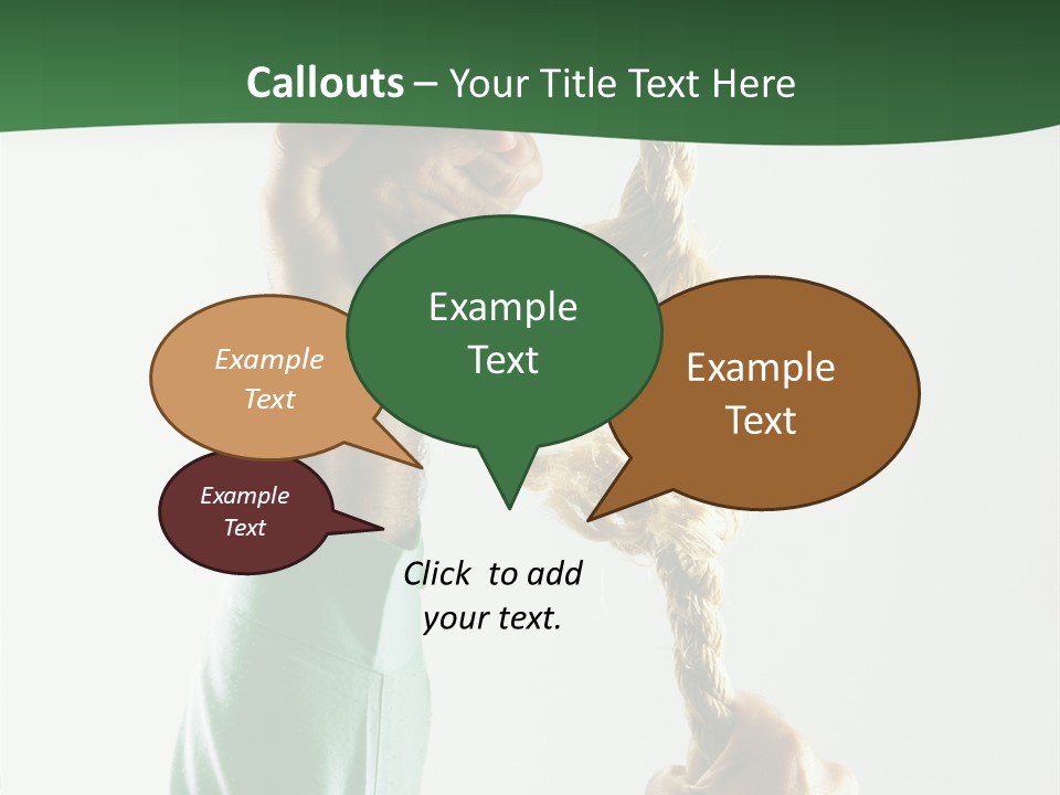 Risk Persistence Hand PowerPoint Template