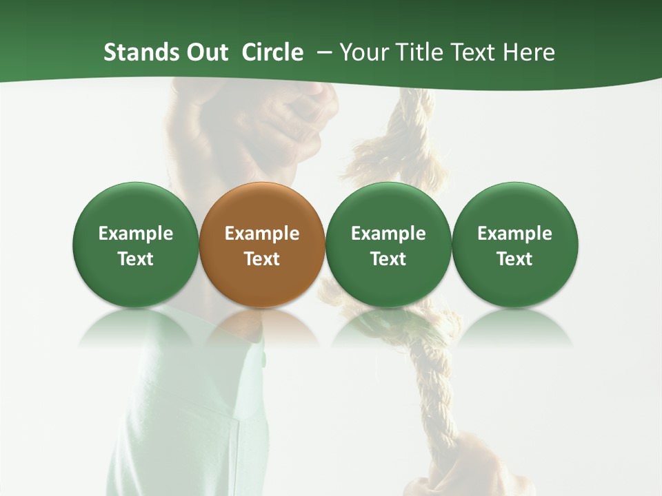 Risk Persistence Hand PowerPoint Template