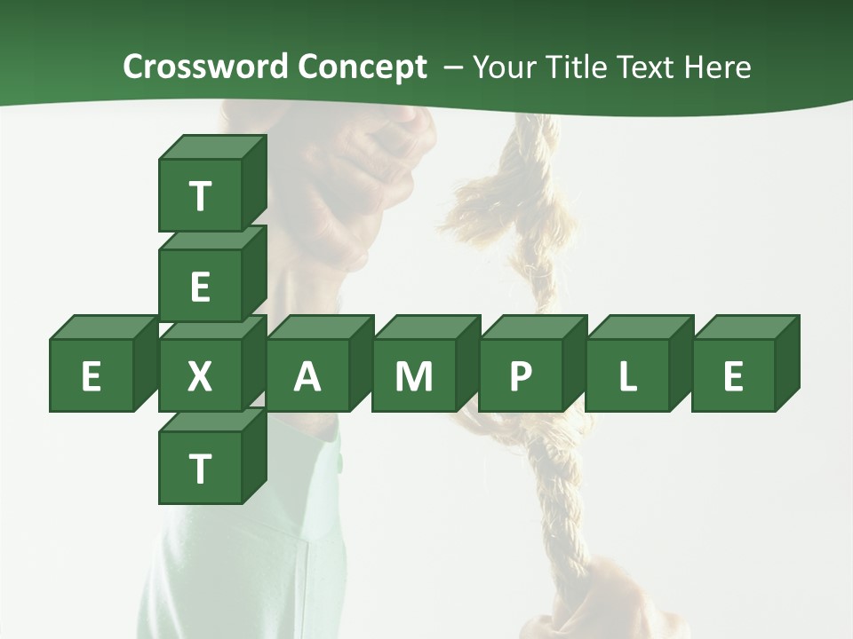 Risk Persistence Hand PowerPoint Template