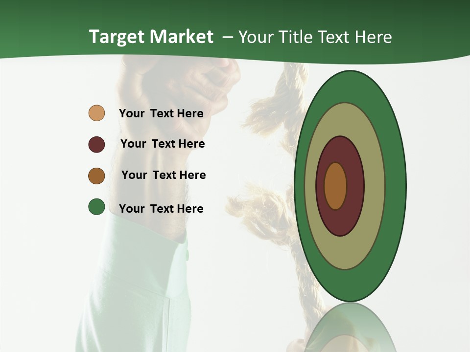 Risk Persistence Hand PowerPoint Template