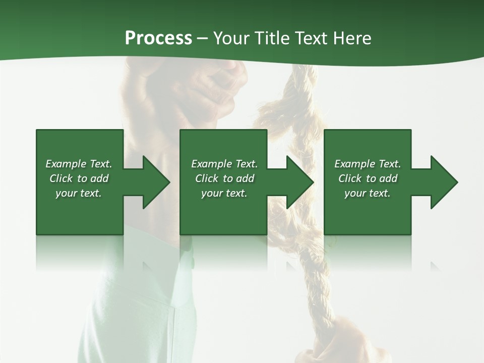 Risk Persistence Hand PowerPoint Template