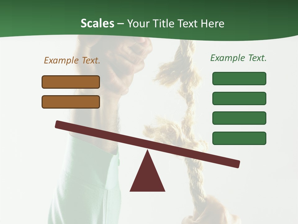 Risk Persistence Hand PowerPoint Template