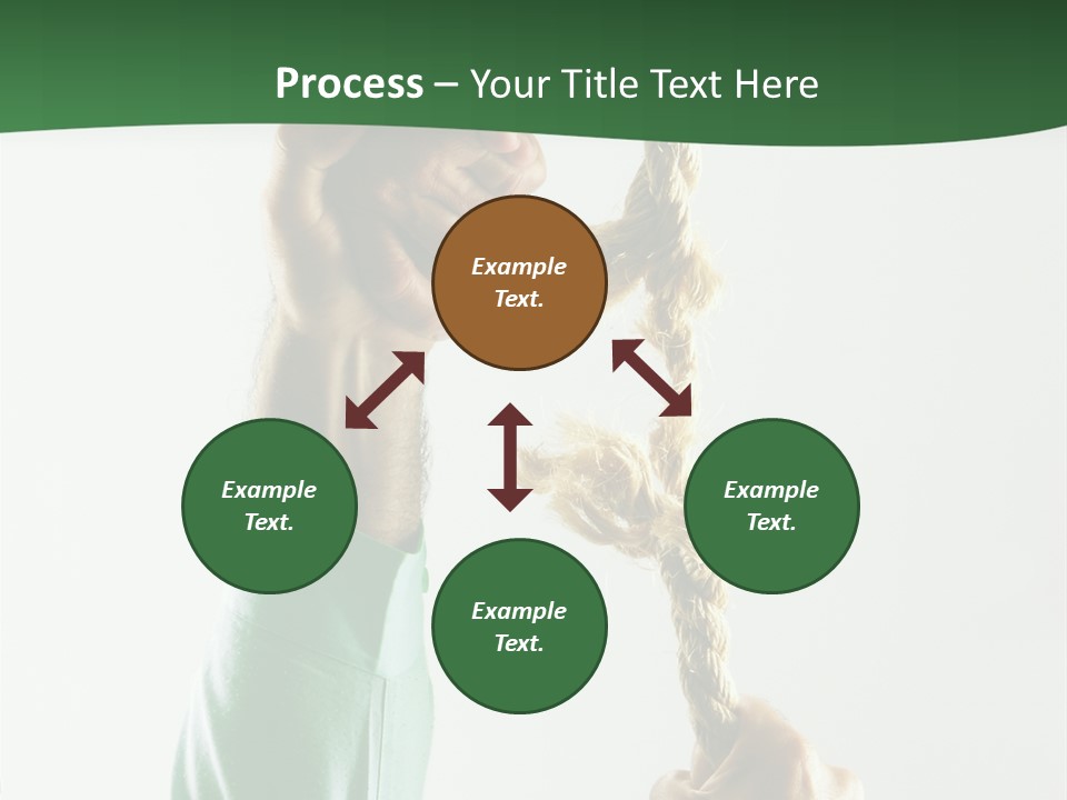 Risk Persistence Hand PowerPoint Template
