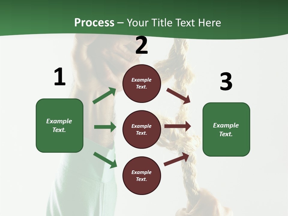 Risk Persistence Hand PowerPoint Template
