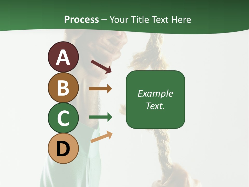 Risk Persistence Hand PowerPoint Template