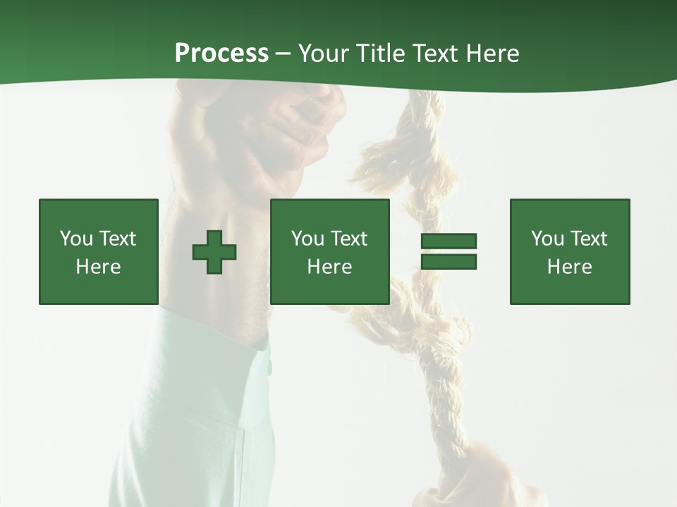 Risk Persistence Hand PowerPoint Template