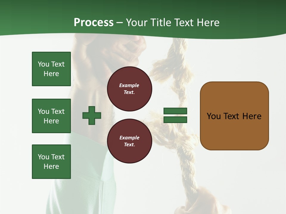 Risk Persistence Hand PowerPoint Template
