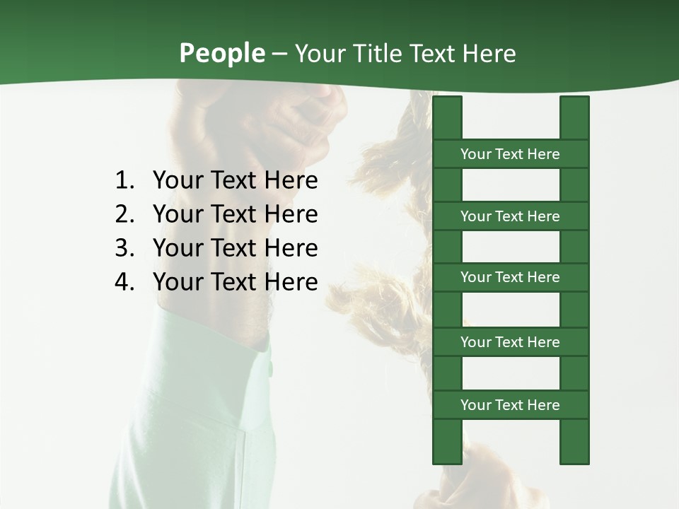 Risk Persistence Hand PowerPoint Template