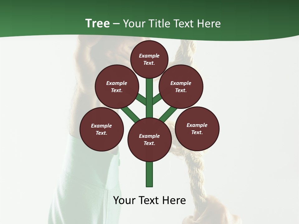 Risk Persistence Hand PowerPoint Template