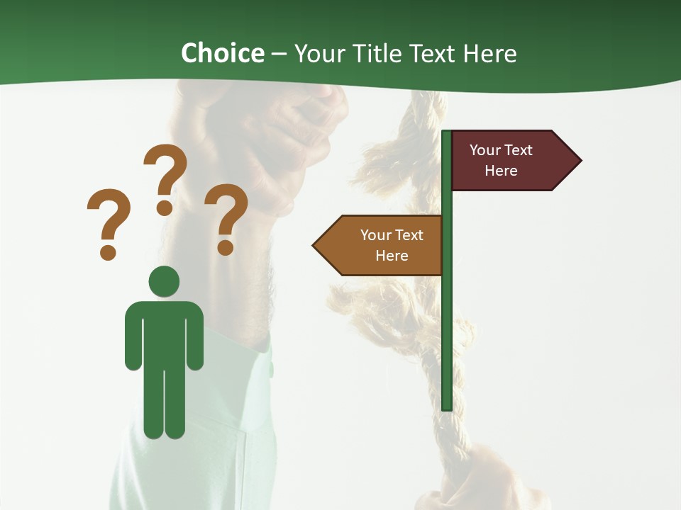 Risk Persistence Hand PowerPoint Template