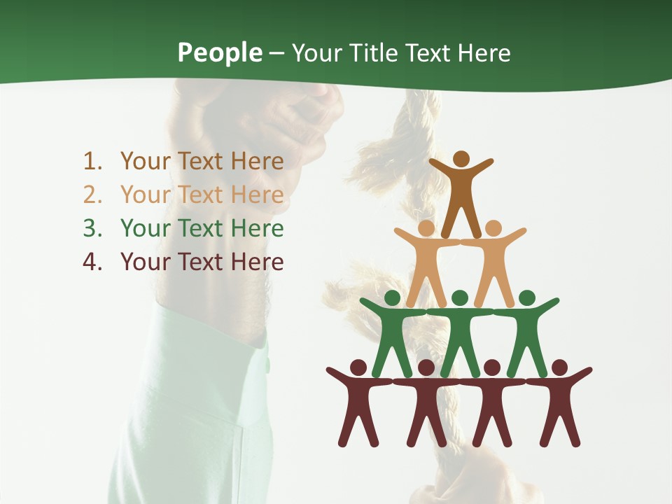 Risk Persistence Hand PowerPoint Template