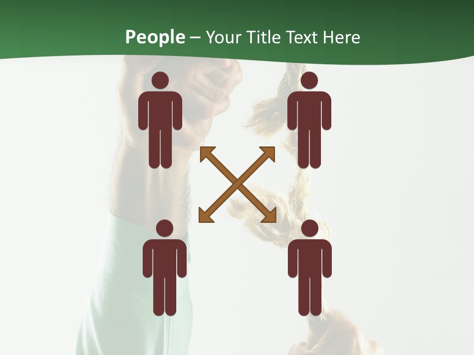 Risk Persistence Hand PowerPoint Template