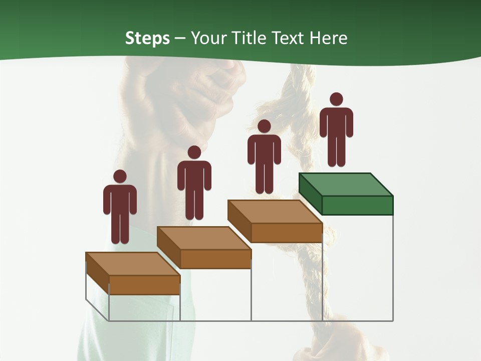 Risk Persistence Hand PowerPoint Template