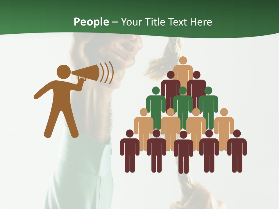 Risk Persistence Hand PowerPoint Template