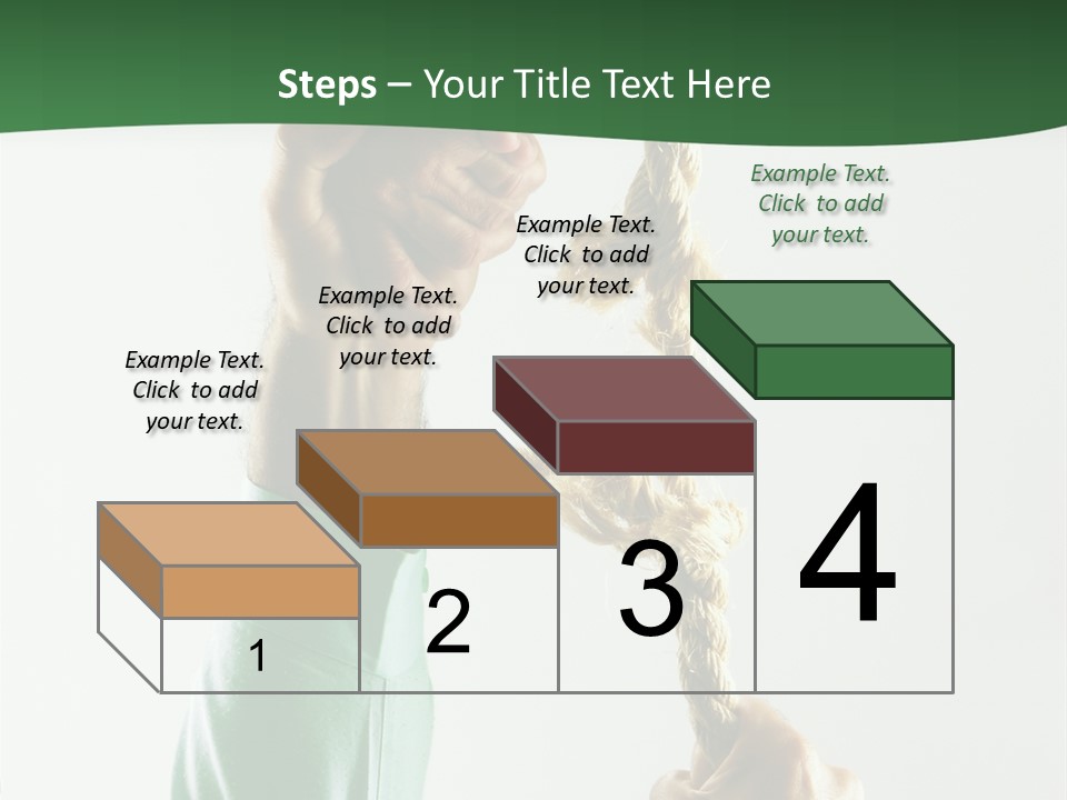 Risk Persistence Hand PowerPoint Template