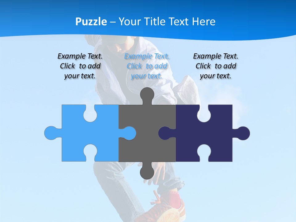 Skating Summer Young PowerPoint Template