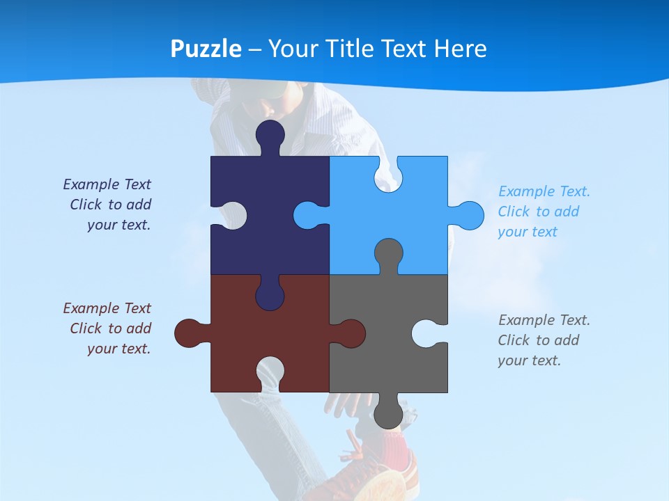 Skating Summer Young PowerPoint Template