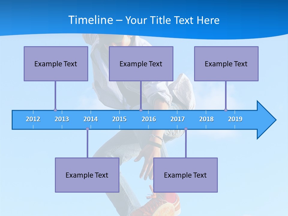 Skating Summer Young PowerPoint Template
