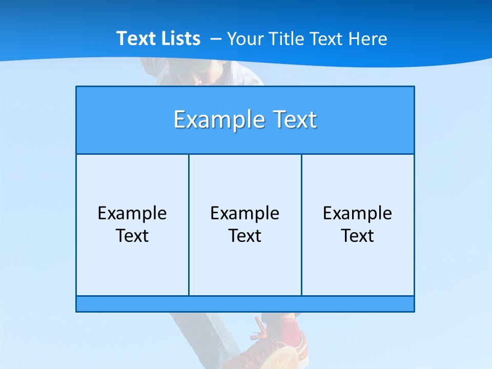 Skating Summer Young PowerPoint Template