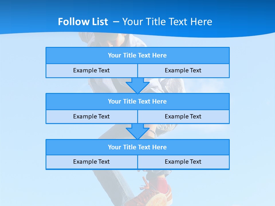Skating Summer Young PowerPoint Template