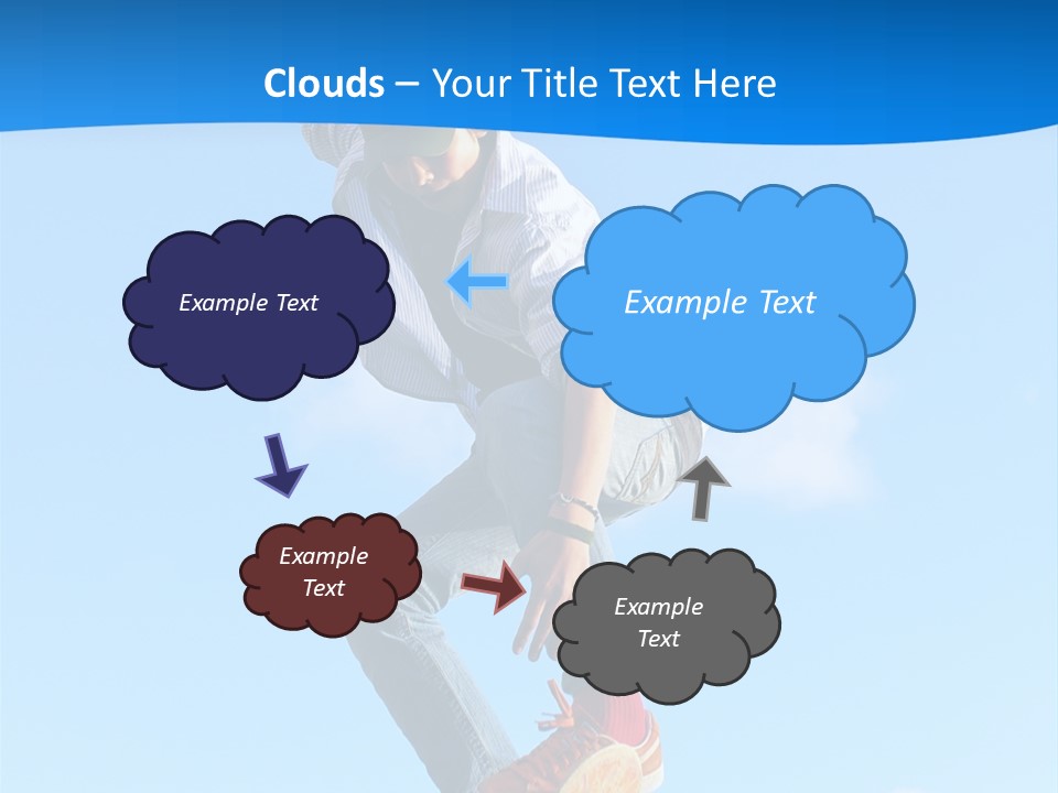 Skating Summer Young PowerPoint Template