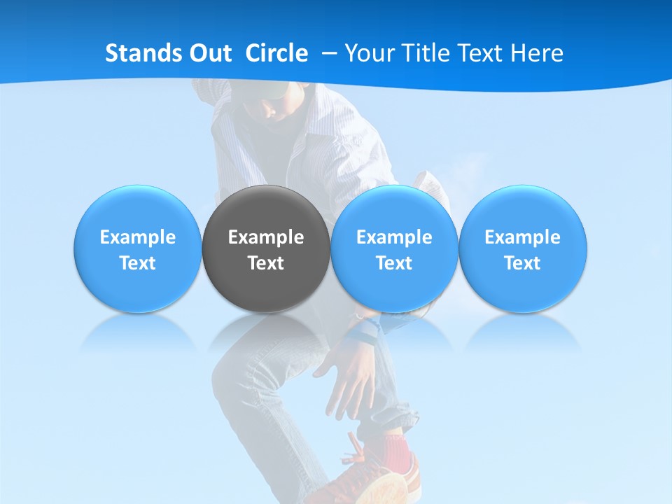 Skating Summer Young PowerPoint Template