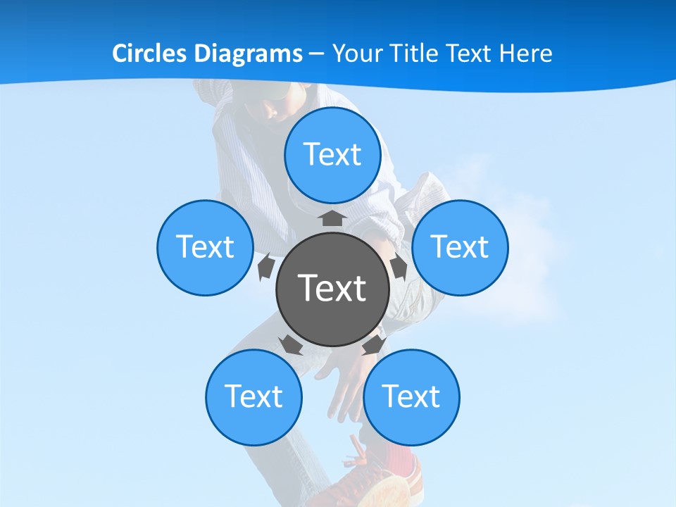 Skating Summer Young PowerPoint Template