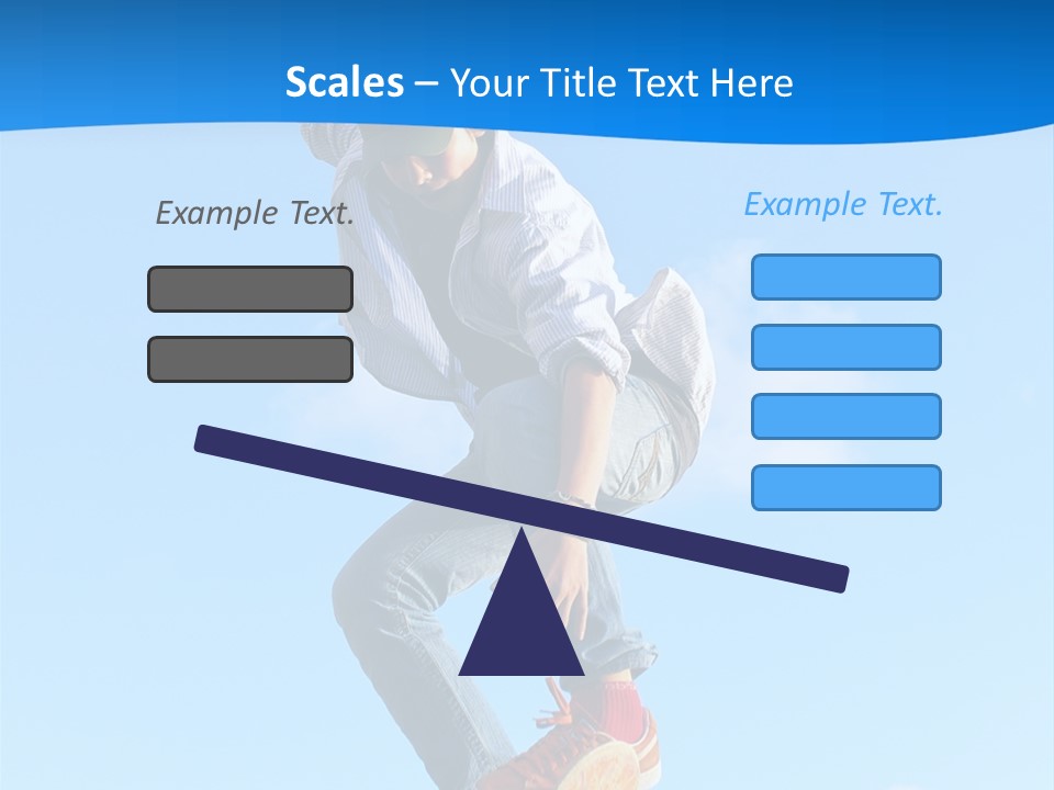 Skating Summer Young PowerPoint Template