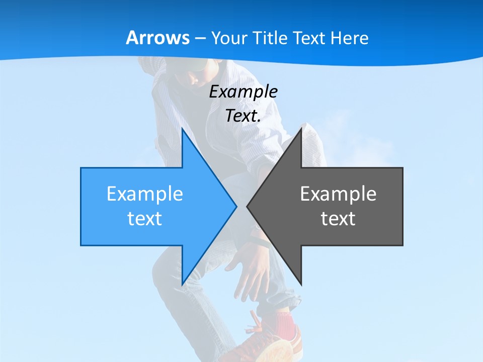 Skating Summer Young PowerPoint Template