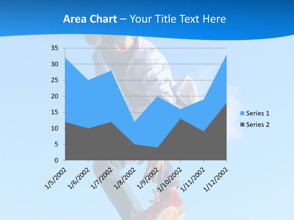 Skating Summer Young PowerPoint Template
