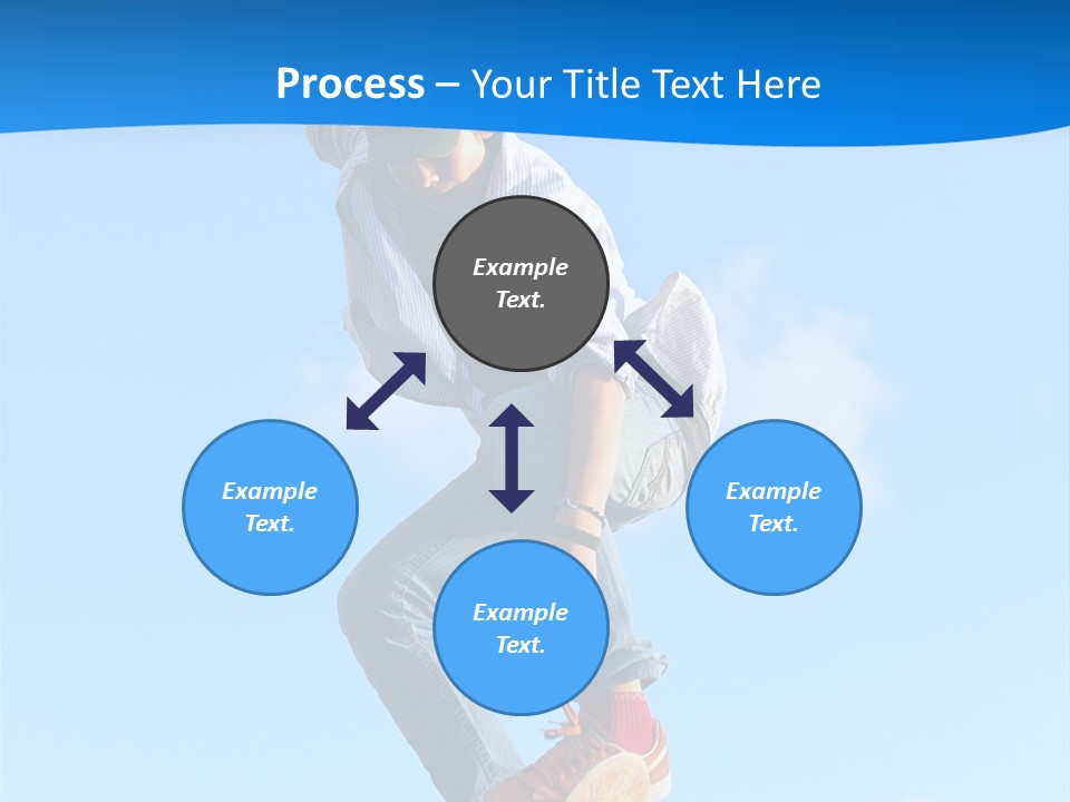 Skating Summer Young PowerPoint Template