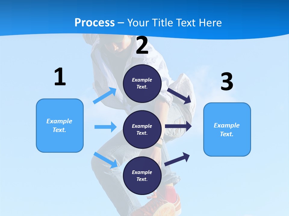 Skating Summer Young PowerPoint Template