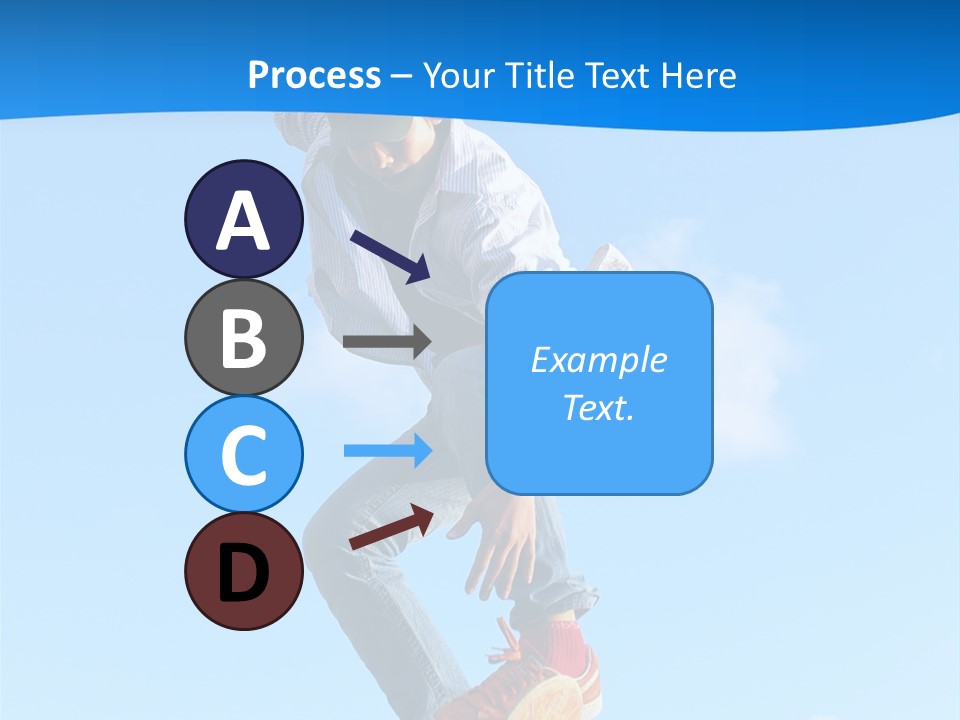Skating Summer Young PowerPoint Template