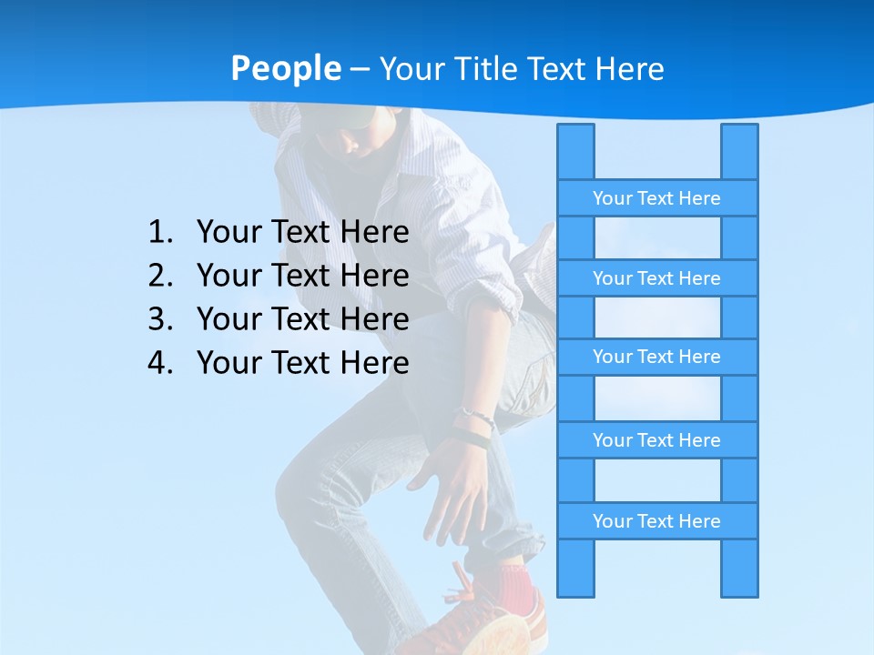 Skating Summer Young PowerPoint Template