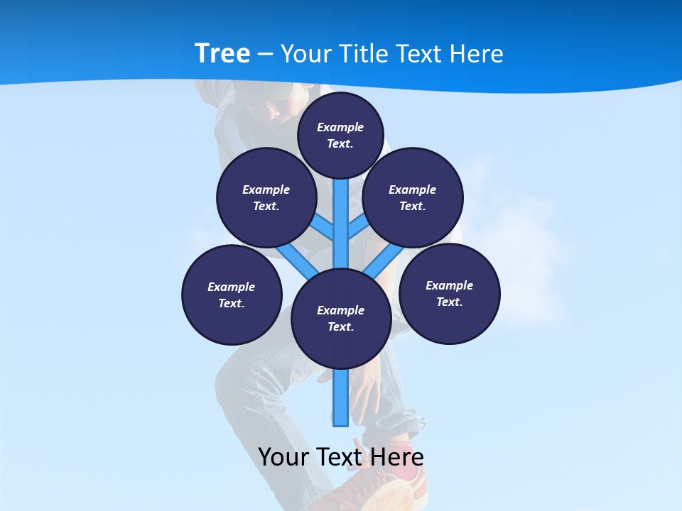 Skating Summer Young PowerPoint Template