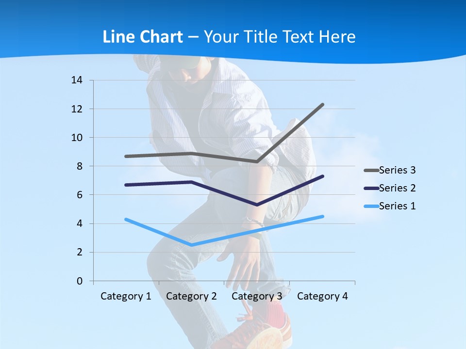 Skating Summer Young PowerPoint Template