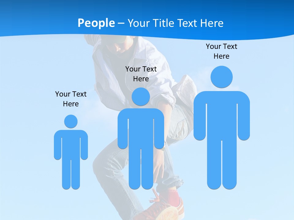 Skating Summer Young PowerPoint Template