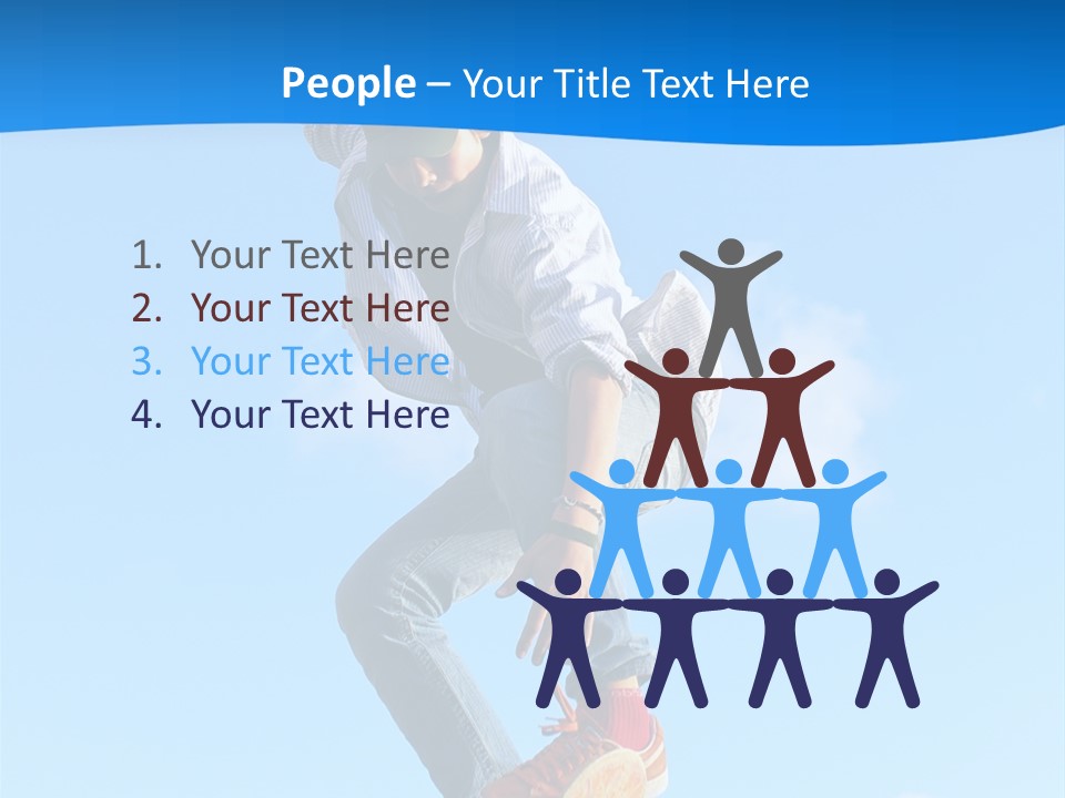 Skating Summer Young PowerPoint Template