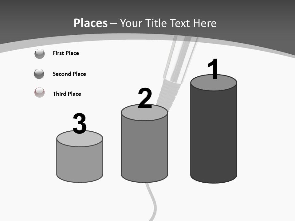 Information Performance White PowerPoint Template