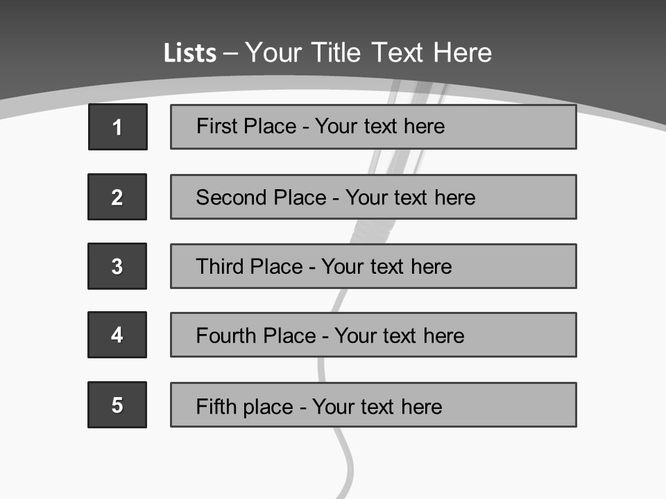Information Performance White PowerPoint Template