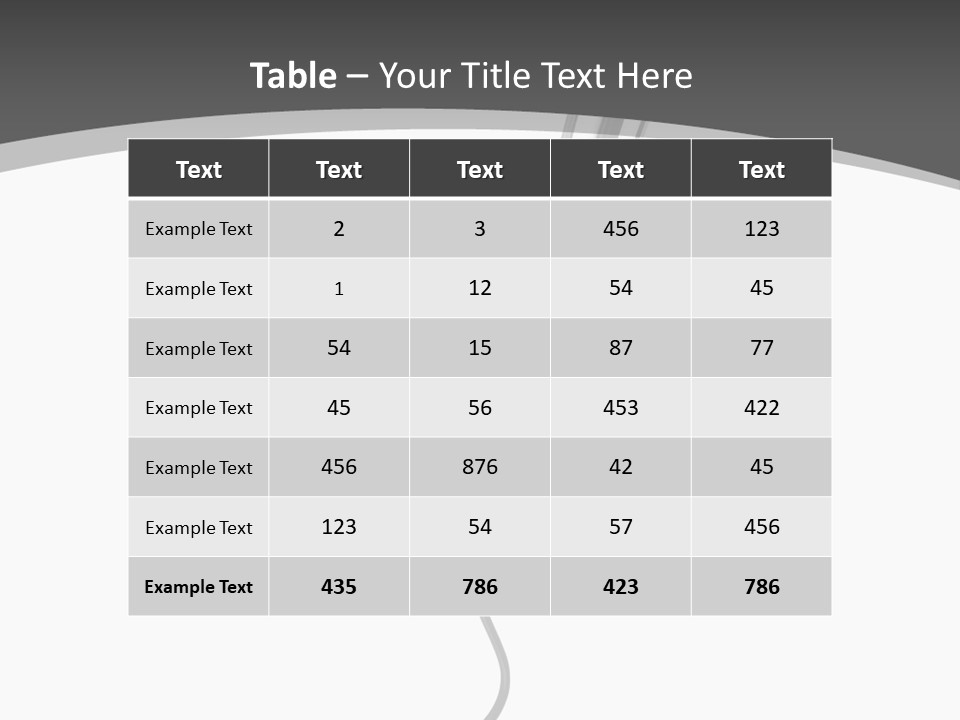 Information Performance White PowerPoint Template