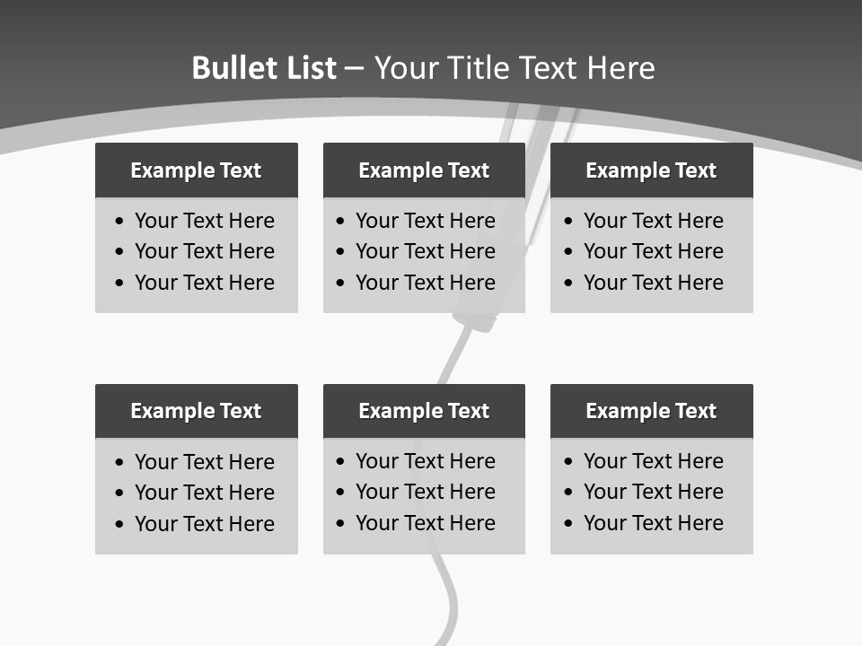 Information Performance White PowerPoint Template