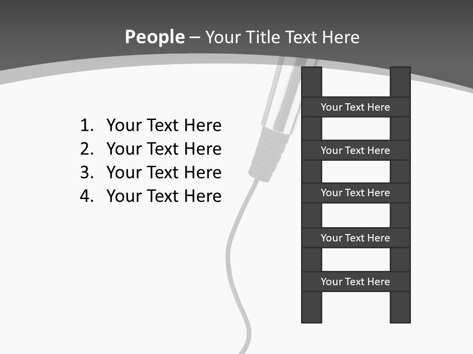 Information Performance White PowerPoint Template