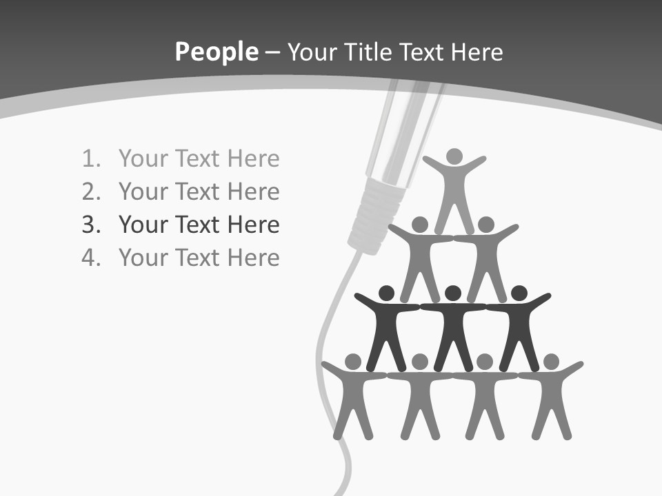 Information Performance White PowerPoint Template