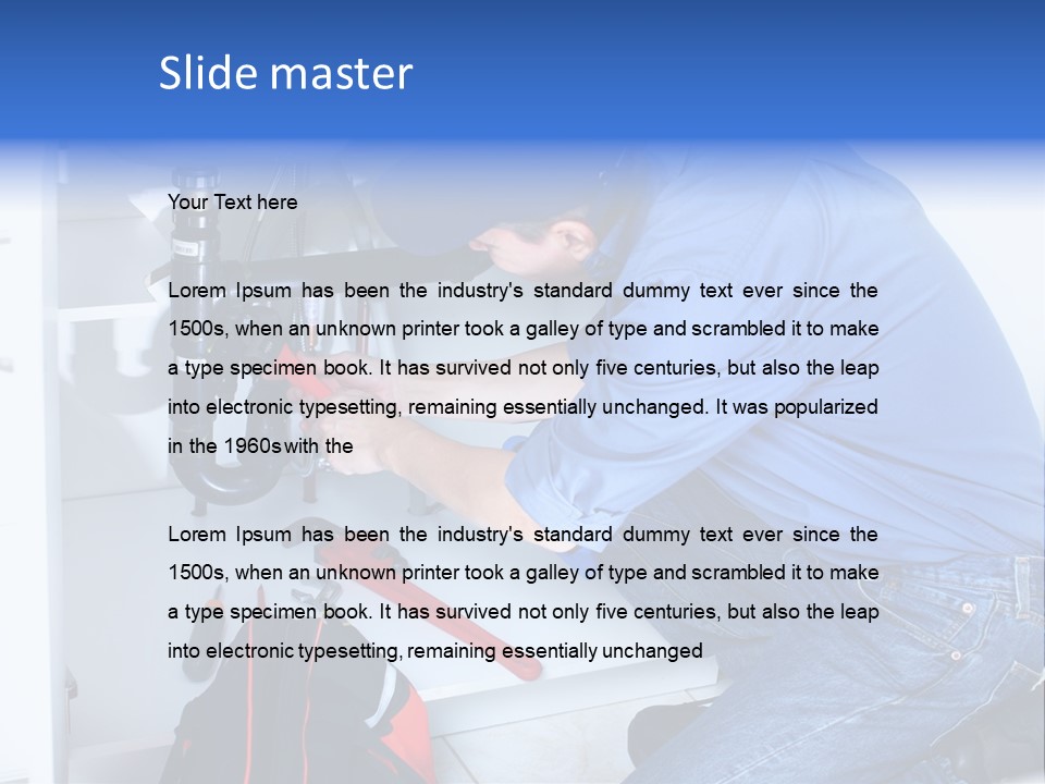 White Uniform Sanitation PowerPoint Template