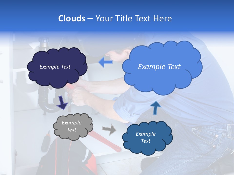 White Uniform Sanitation PowerPoint Template