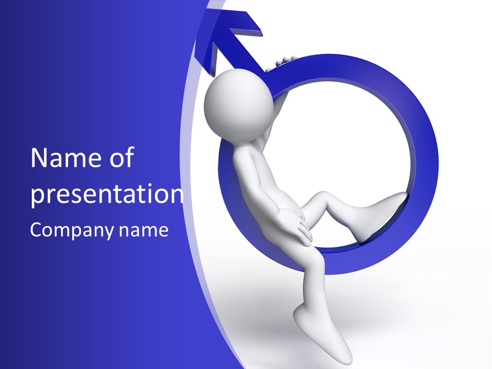 Shape Woman Isolated PowerPoint Template