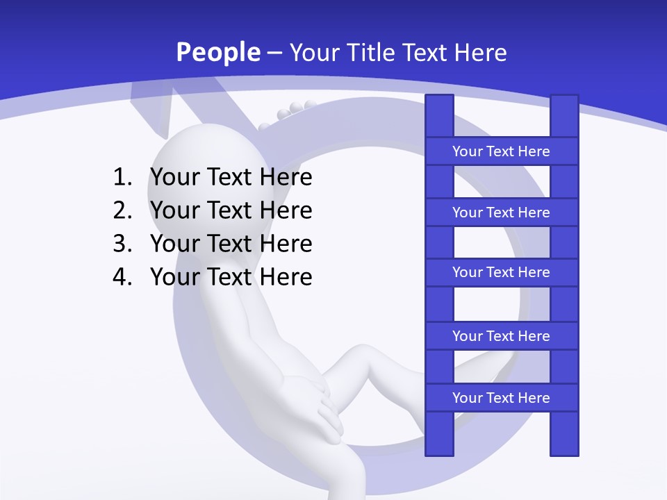 Shape Woman Isolated PowerPoint Template