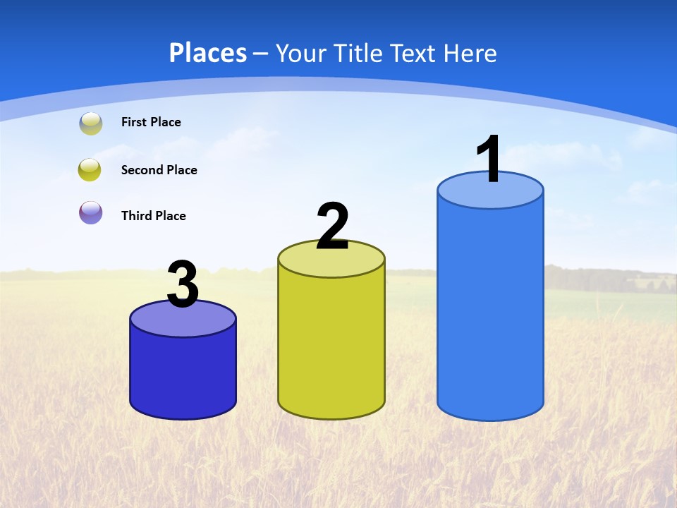 Bright Blue Growth PowerPoint Template